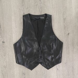 ALICE + OLIVIA Faux Leather Vest || Size 6